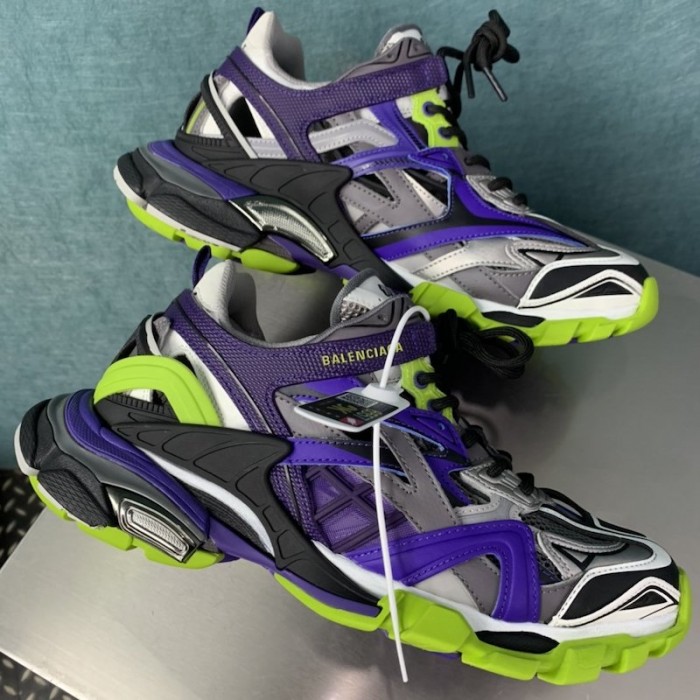 Ba*len*cia*ga track 2 sneakers purple/green