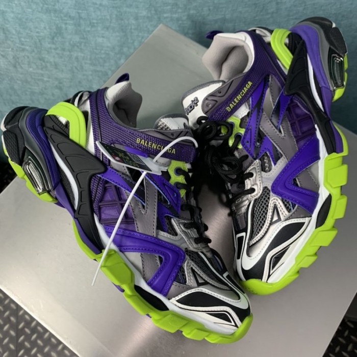 Ba*len*cia*ga track 2 sneakers purple/green