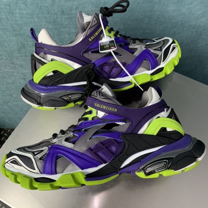 Ba*len*cia*ga track 2 sneakers purple/green