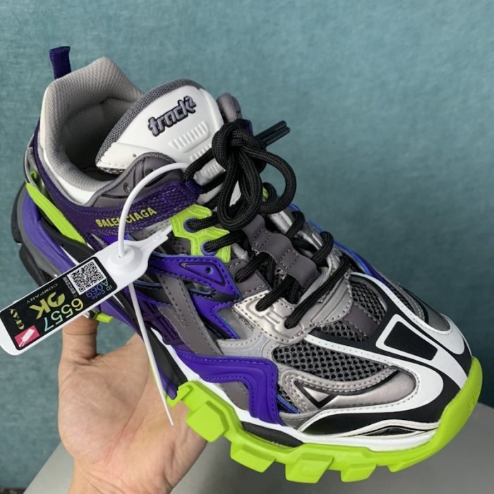 Ba*len*cia*ga track 2 sneakers purple/green