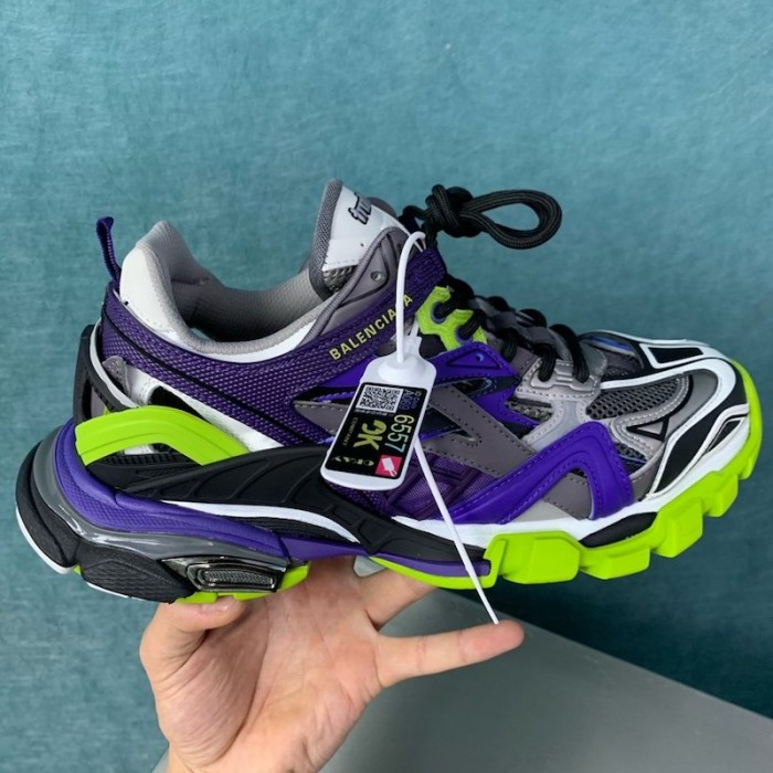 Ba*len*cia*ga track 2 sneakers purple/green