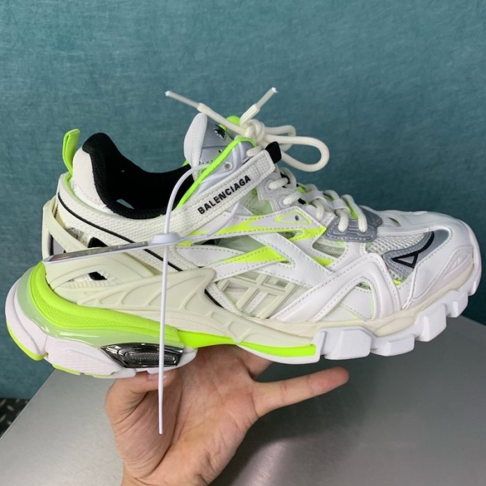 Ba*len*cia*ga track 2 sneakers white/green