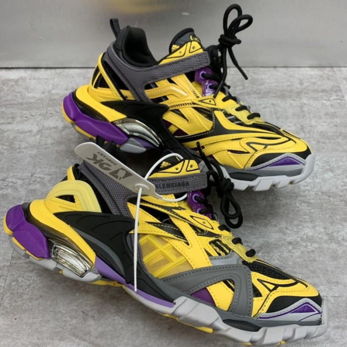 Ba*len*cia*ga track 2 sneakers yellow / purple