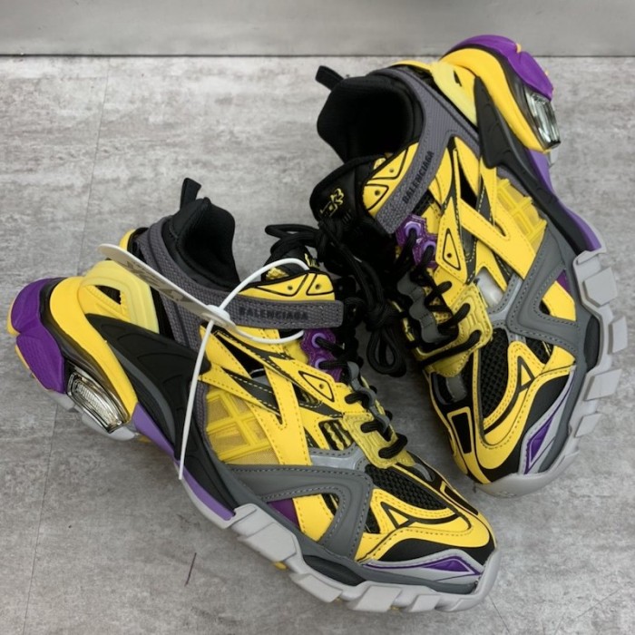 Ba*len*cia*ga track 2 sneakers yellow / purple