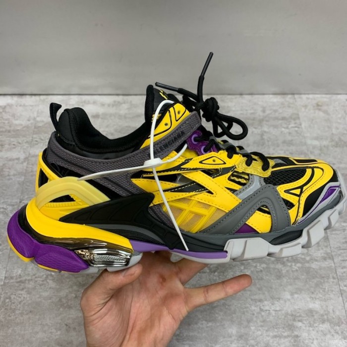 Ba*len*cia*ga track 2 sneakers yellow / purple