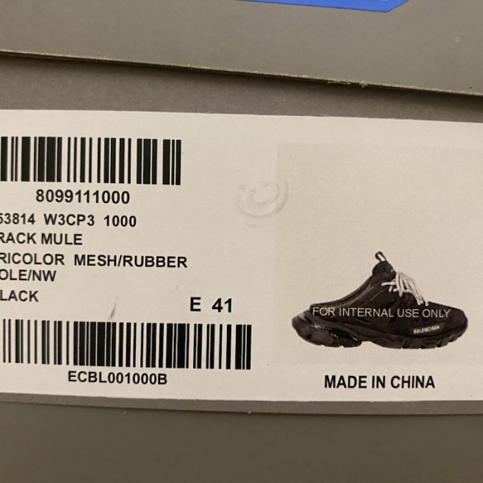 Ba*len*cia*ga track mule black