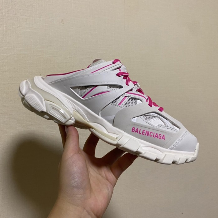 Ba*len*cia*ga track mule white / rose