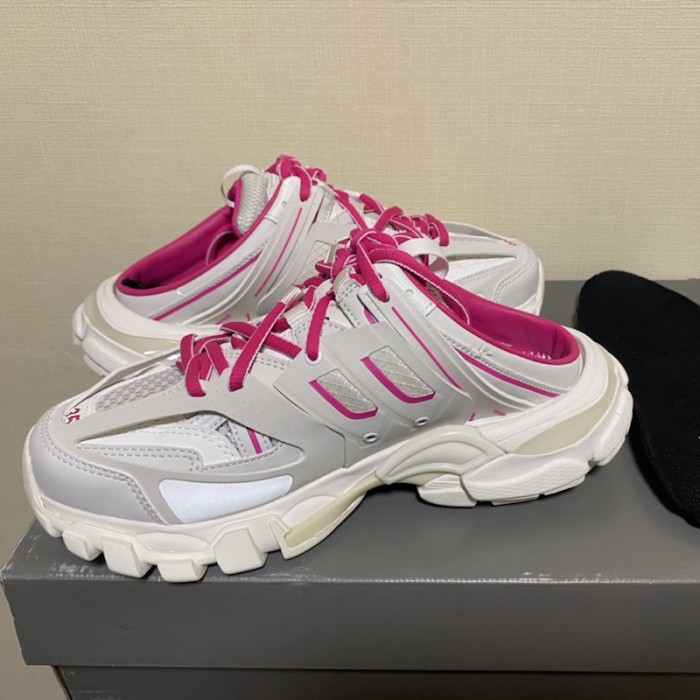 Ba*len*cia*ga track mule white / rose