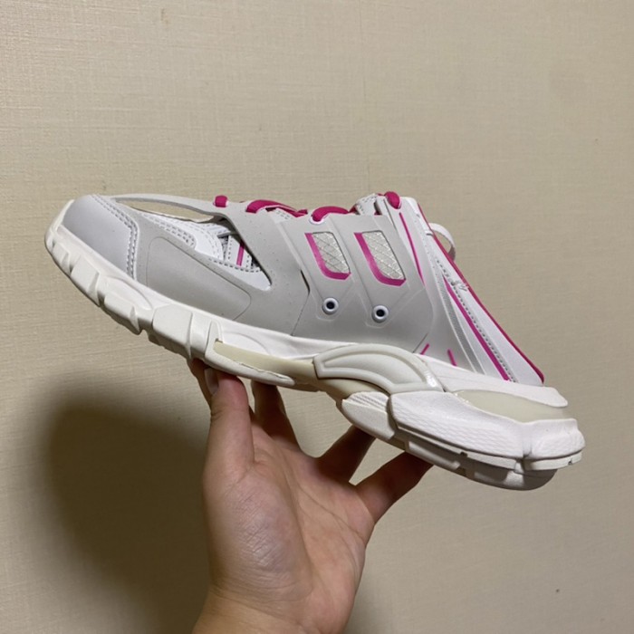 Ba*len*cia*ga track mule white / rose