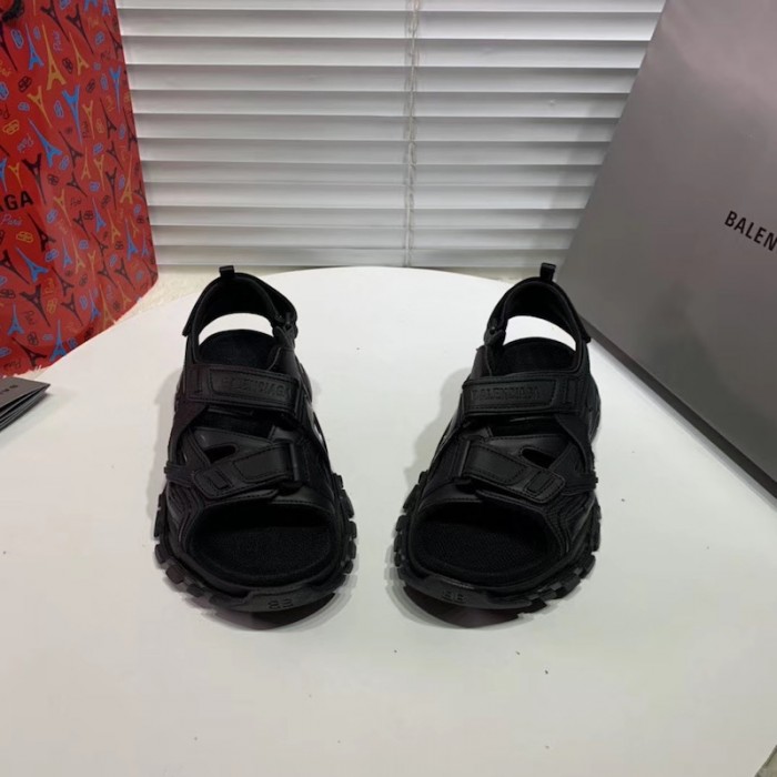 Ba*len*cia*ga track sandal rubber black