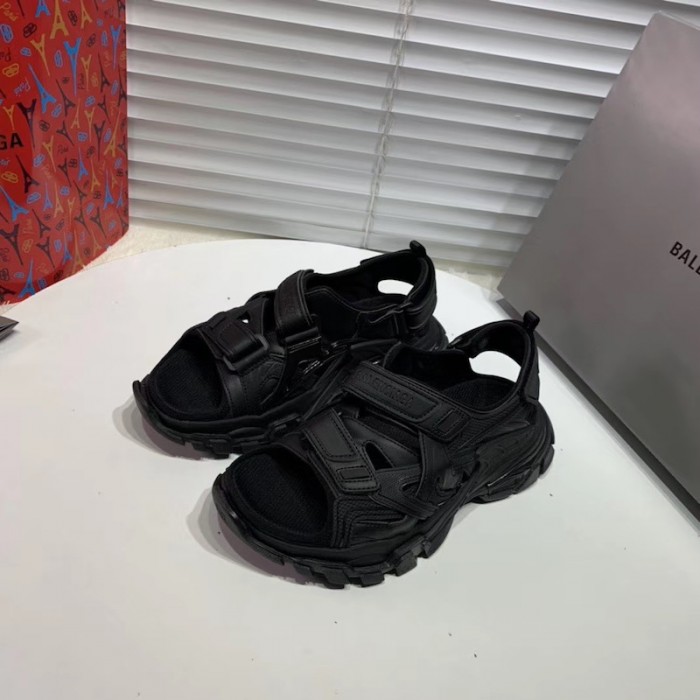 Ba*len*cia*ga track sandal rubber black