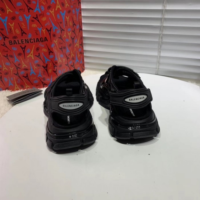 Ba*len*cia*ga track sandal rubber black