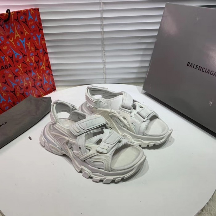 Ba*len*cia*ga track sandal rubber white