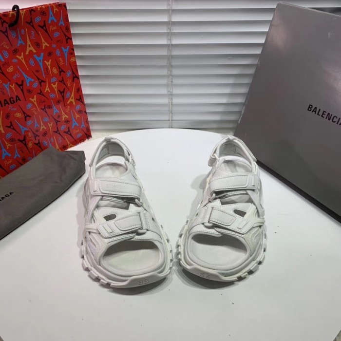 Ba*len*cia*ga track sandal rubber white
