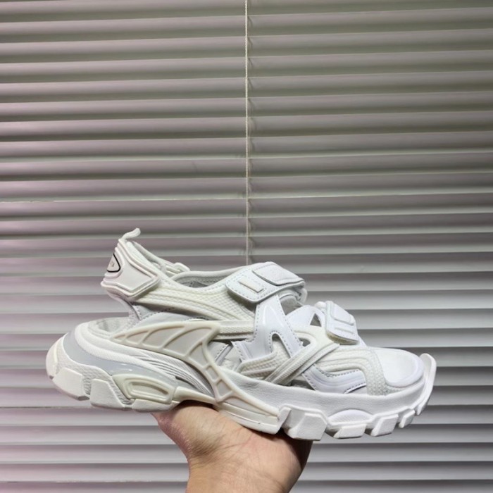 Ba*len*cia*ga track sandal rubber white