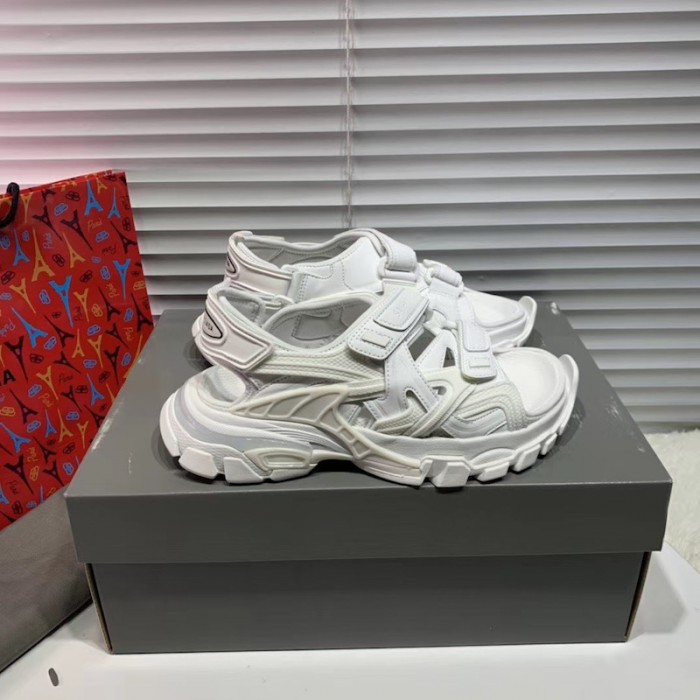 Ba*len*cia*ga track sandal rubber white