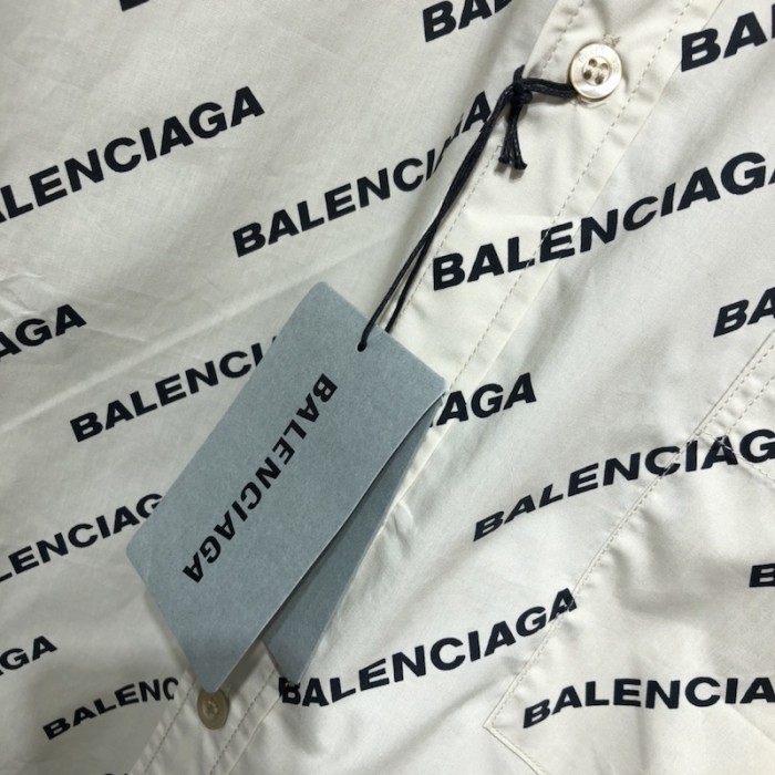 Ba*len*cia*ga year of the tiger typo shirt normal fit in beige