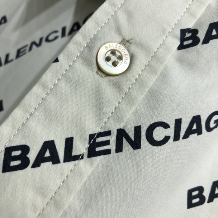 Ba*len*cia*ga year of the tiger typo shirt normal fit in beige