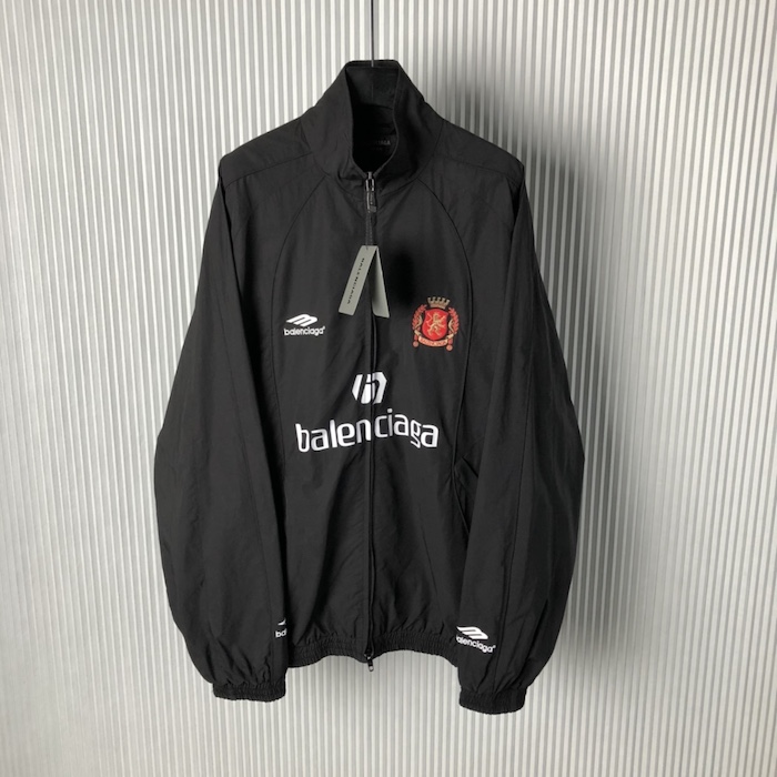 Ba*len*cia*ga paris soccer tracksuit jacket in black