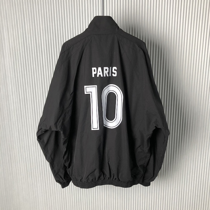 Ba*len*cia*ga paris soccer tracksuit jacket in black