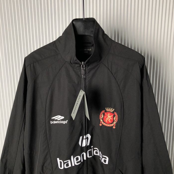 Ba*len*cia*ga paris soccer tracksuit jacket in black