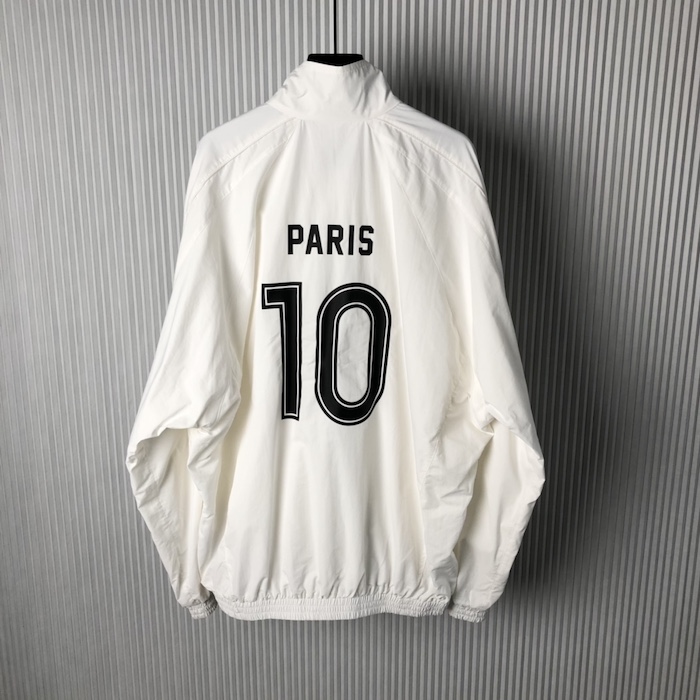 Ba*len*cia*ga paris soccer tracksuit jacket in white
