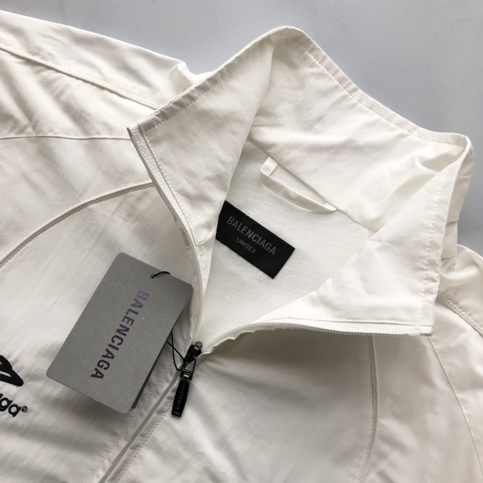 Ba*len*cia*ga paris soccer tracksuit jacket in white