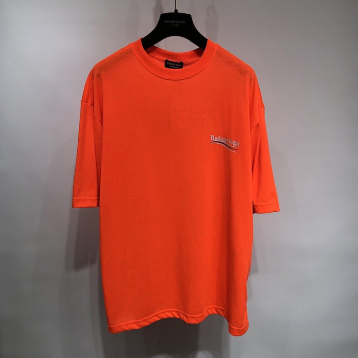 Ba*len*cia*ga regular political campaign t-shirt in orange jersey