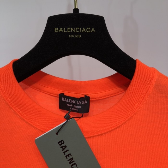 Ba*len*cia*ga regular political campaign t-shirt in orange jersey
