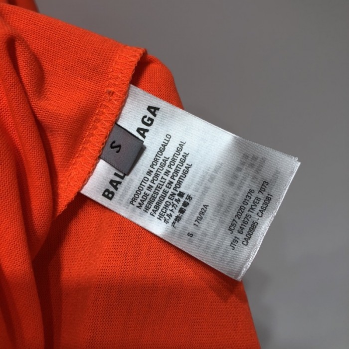 Ba*len*cia*ga regular political campaign t-shirt in orange jersey