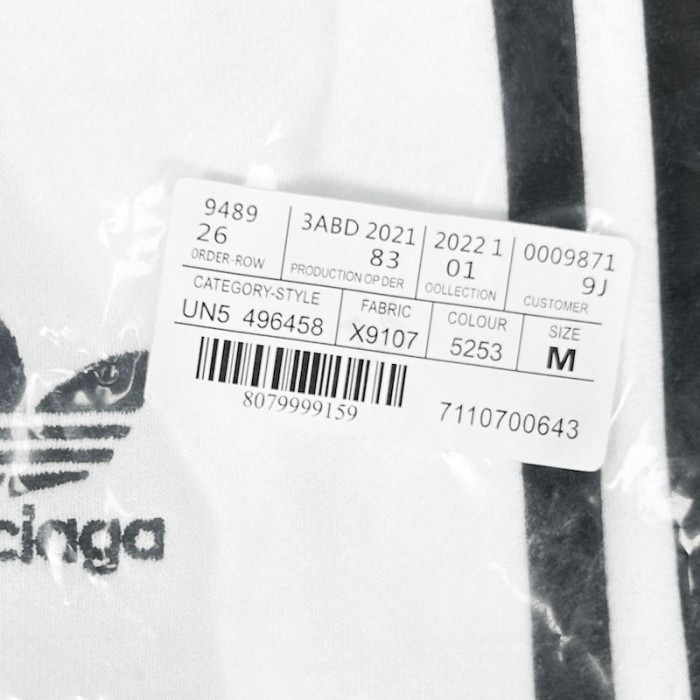 Ba*len*cia*ga / ad*s tailored pants in white