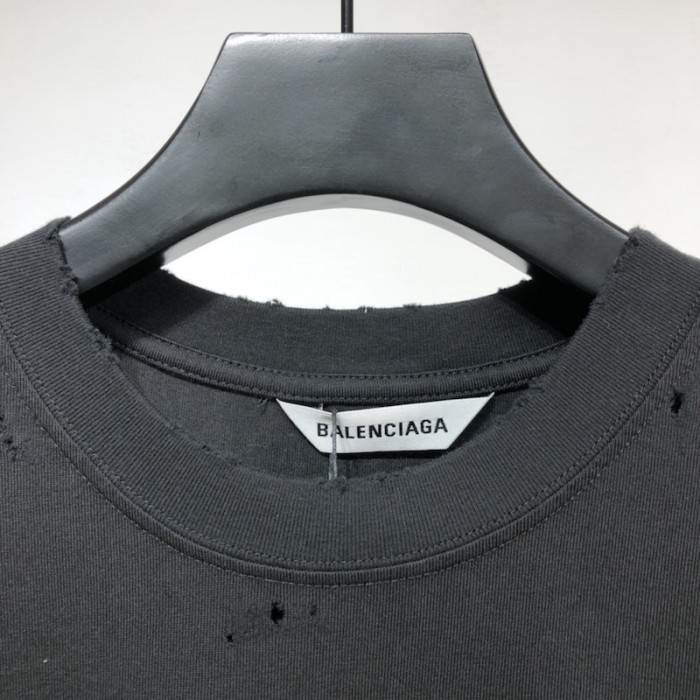 Ba*len*cia*ga alien medium fit t shirt black acid green