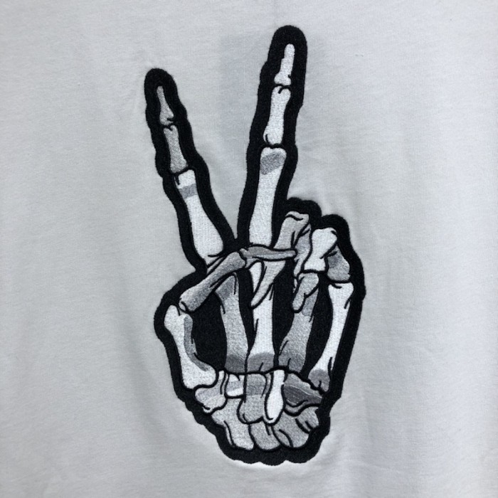 Ba*len*cia*ga drip peace large fit t-shirt white