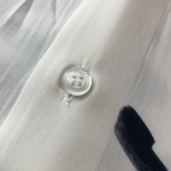Ba*len*cia*ga hemd mit logo print white