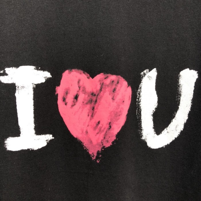 Ba*len*cia*ga i love u medium fit t shirt black