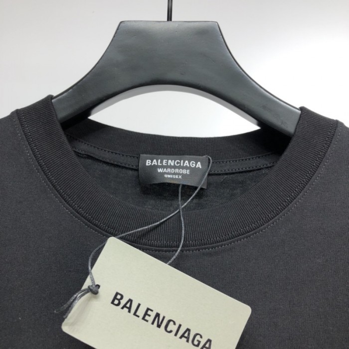 Ba*len*cia*ga lion s laurel large fit t-shirt black