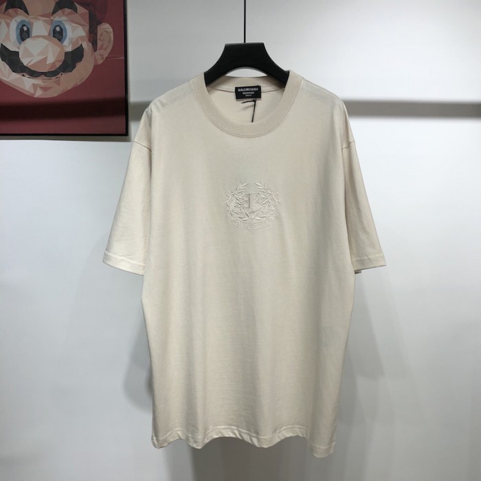 Ba*len*cia*ga lion s laurel large fit t-shirt grey