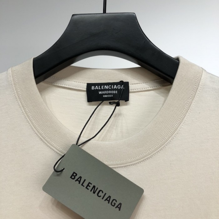 Ba*len*cia*ga lion s laurel large fit t-shirt grey
