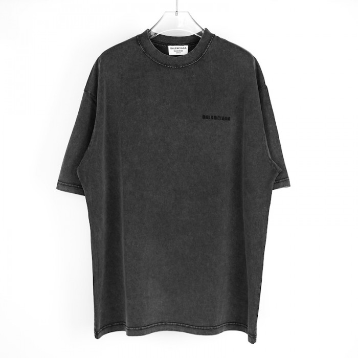 Ba*len*cia*ga logo medium fit t-shirt black