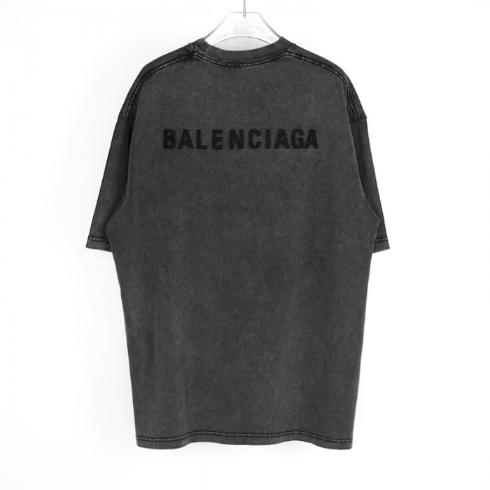 Ba*len*cia*ga logo medium fit t-shirt black
