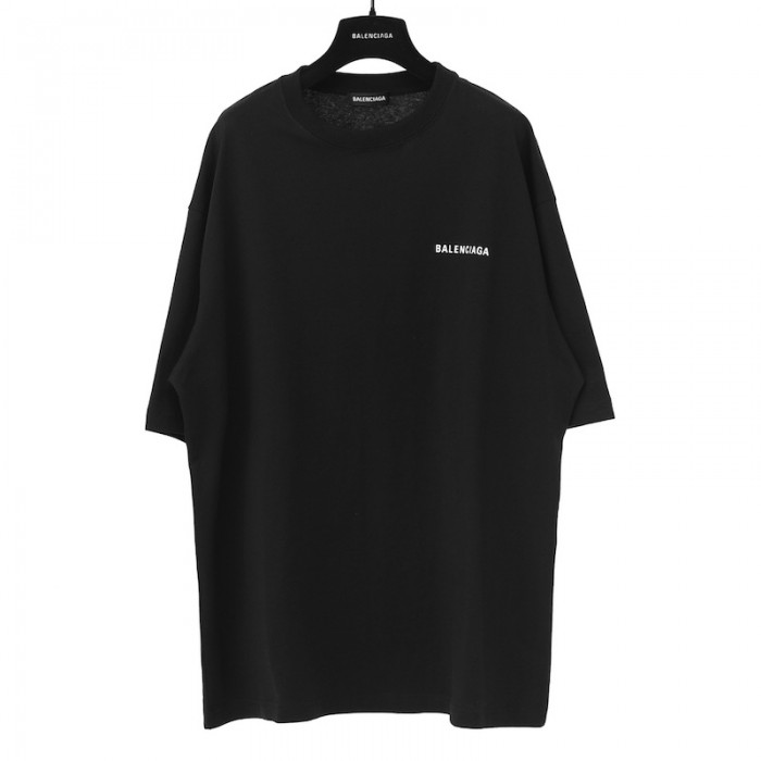 Ba*len*cia*ga logo medium fit t-shirt in black