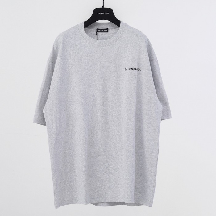 Ba*len*cia*ga logo medium fit t-shirt in grey