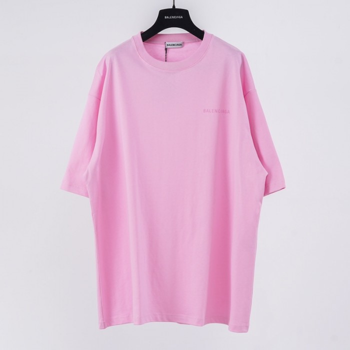 Ba*len*cia*ga logo medium fit t-shirt in pink
