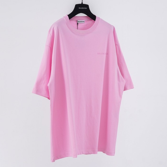Ba*len*cia*ga logo medium fit t-shirt in pink