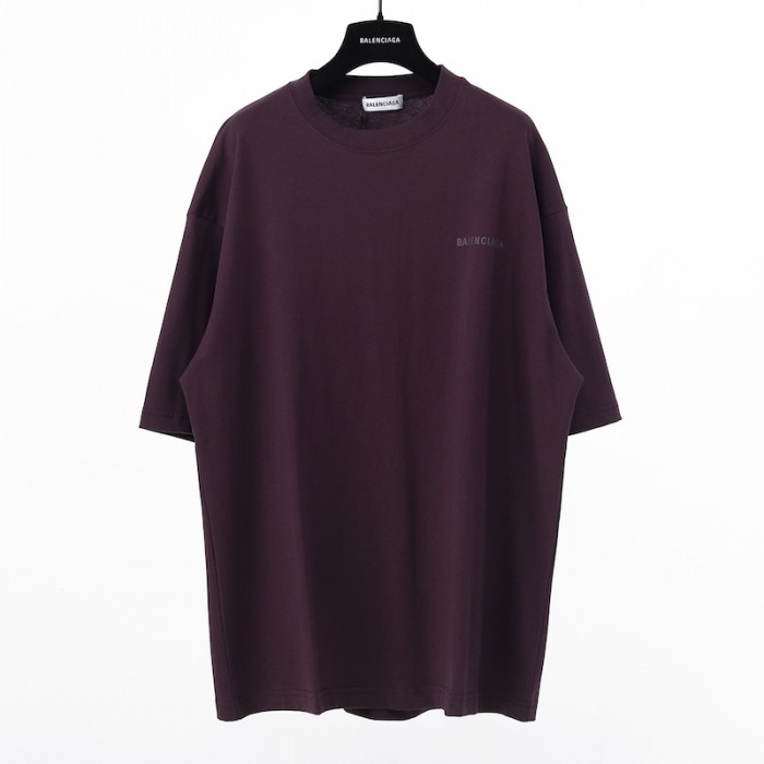 Ba*len*cia*ga logo medium fit t-shirt in purple