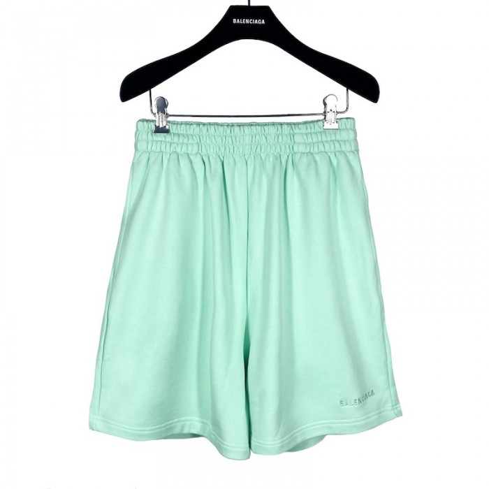 Ba*len*cia*ga logo medium fit short green