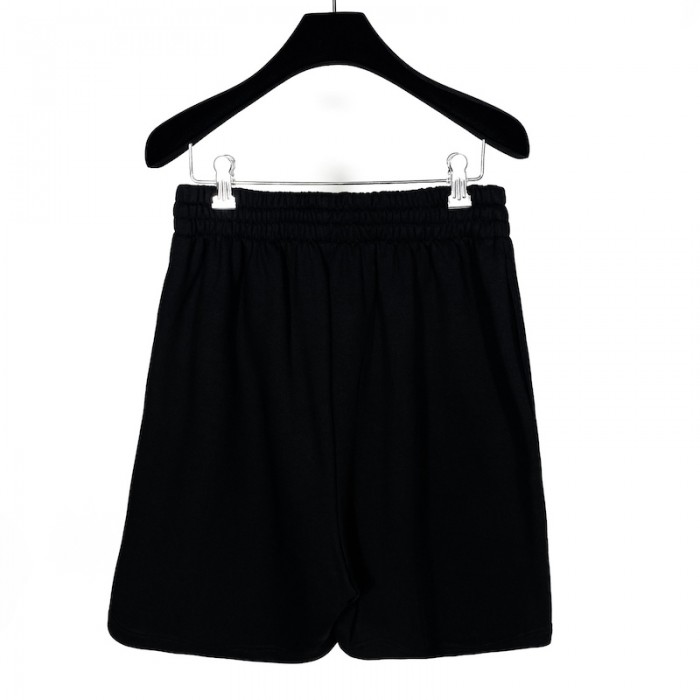 Ba*len*cia*ga logo medium fit short in black