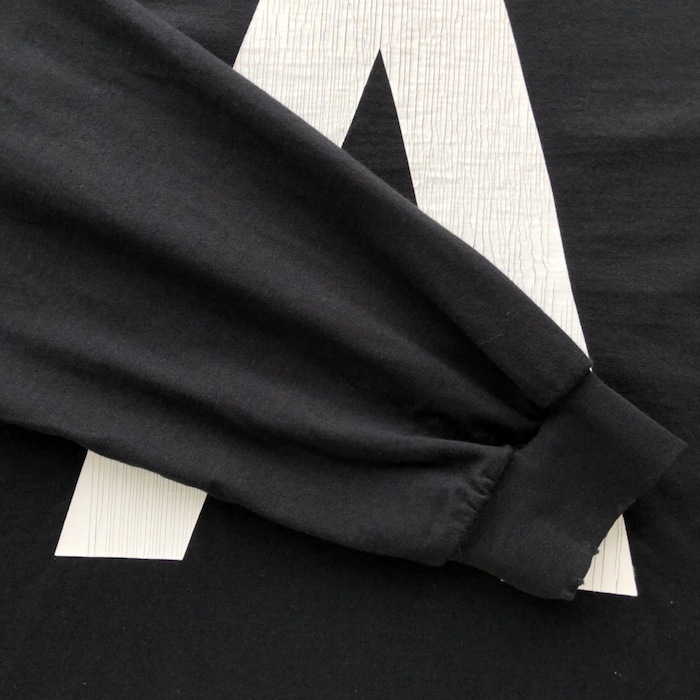 Ba*len*cia*ga music archive series connected long sleeve t-shirt oversized in black