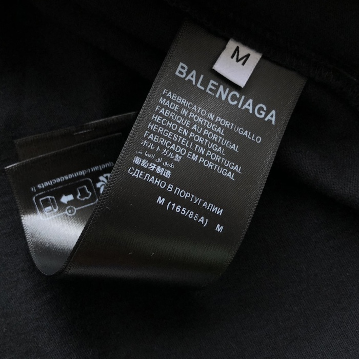 Ba*len*cia*ga music archive series connected long sleeve t-shirt oversized in black
