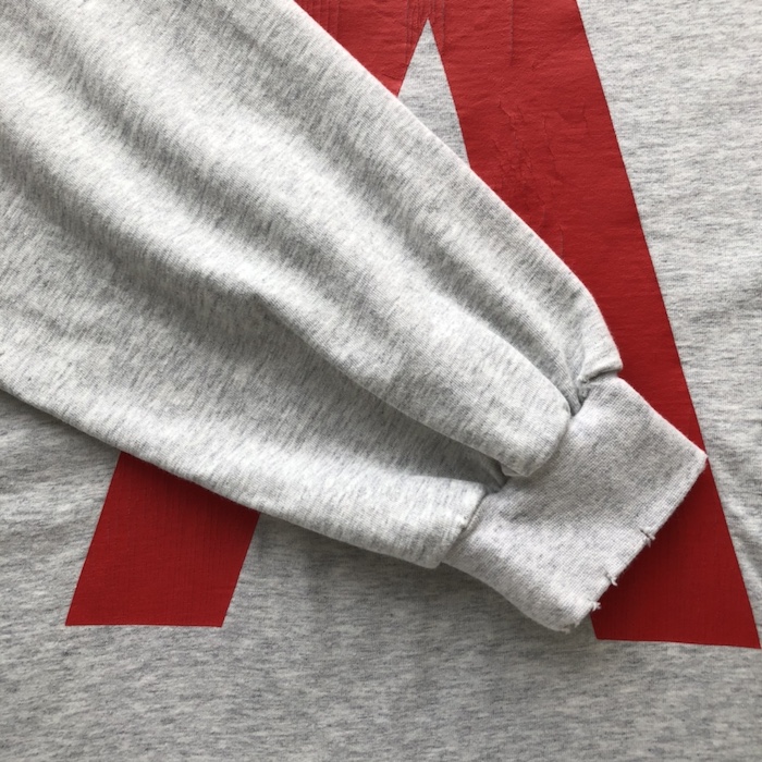 Ba*len*cia*ga music archive series connected long sleeve t-shirt oversized in grey